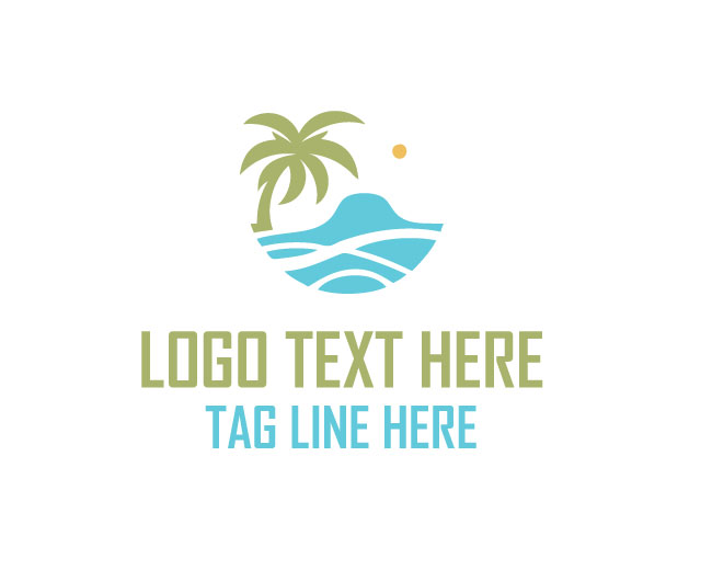 Palm Tree Water Logo