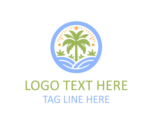 Palm Tree Paradise Logo