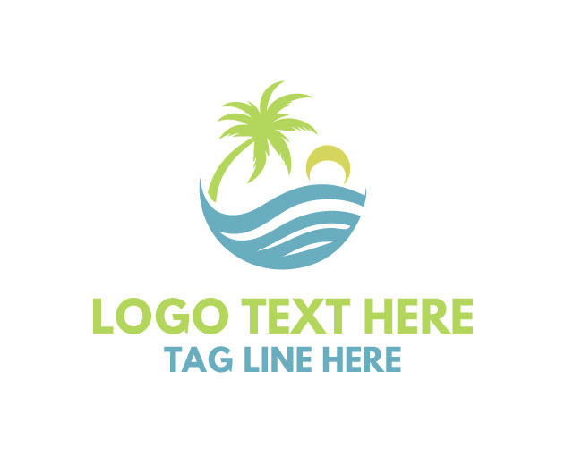 Palm Tree Eco Logo