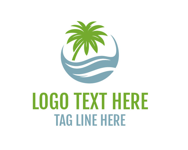 Palm Tree Nature Logo
