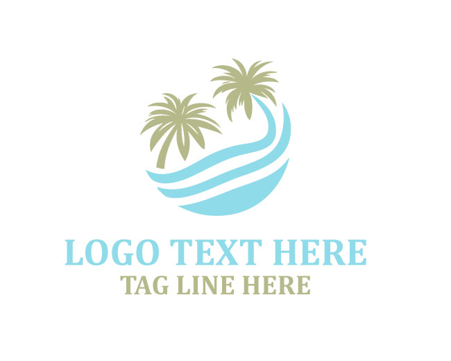 Palm Tree Simple Logo