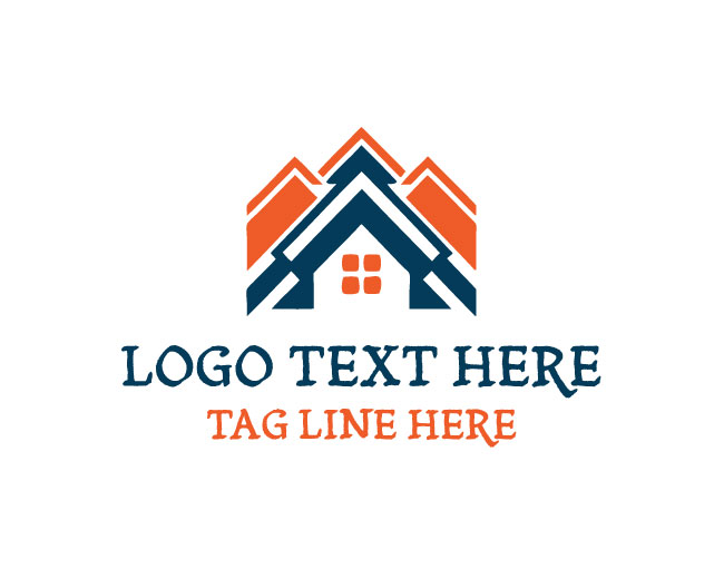 Abstract Roofing Shape Logo