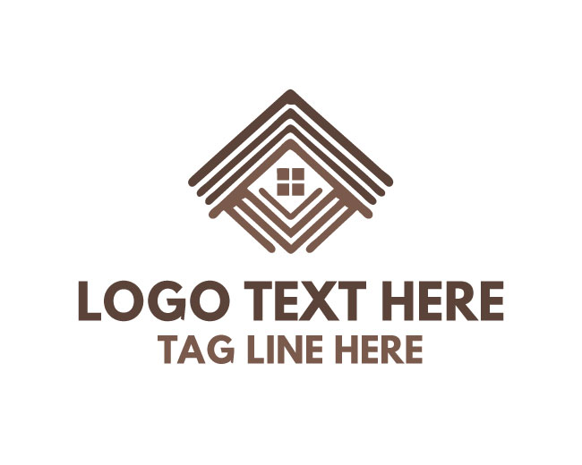 Abstract Roofing Modern Logo