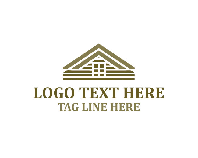Abstract Roofing Design Logo