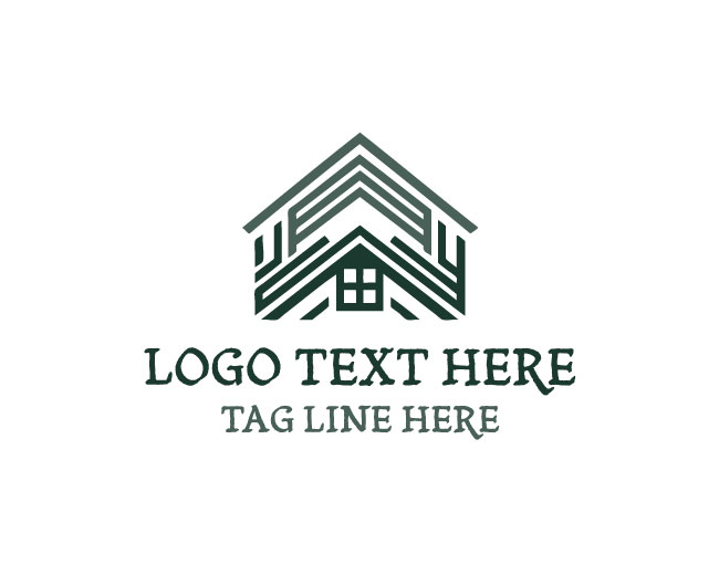  Abstract Roofing Brand Logo
