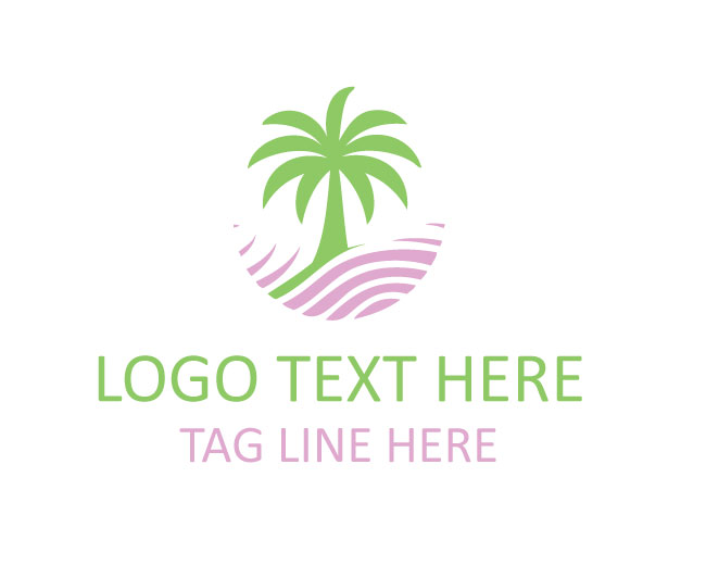 Palm Tree Style Logo