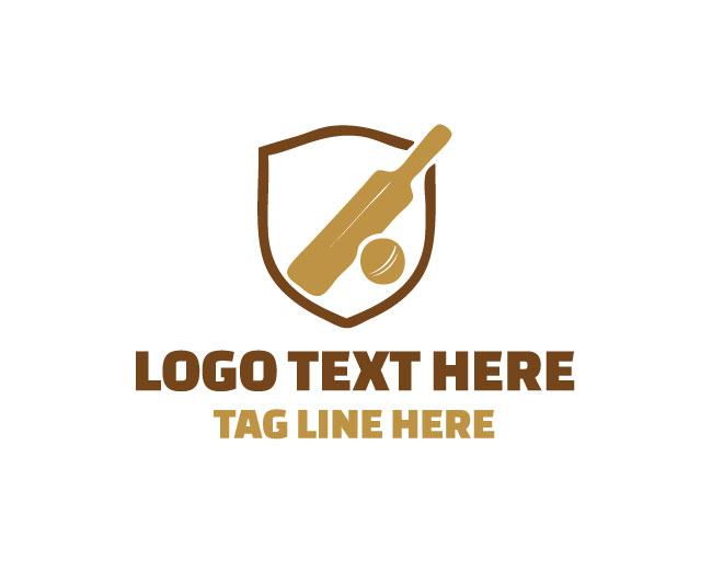 Modern Cricket Bat Logo