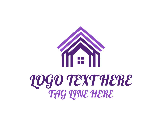 Abstract Roofing Edge Logo
