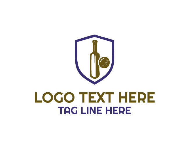 Cricket Bat Shield Logo