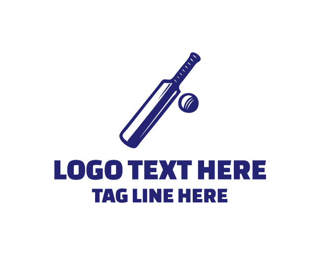 Bat and Ball Impact Logo