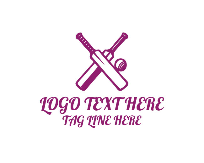 Double Cricket Bat Logo