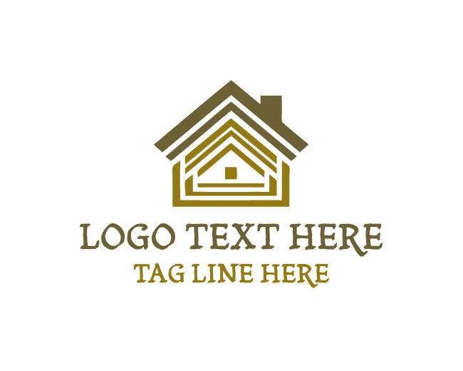  Abstract Roofing Outline Logo