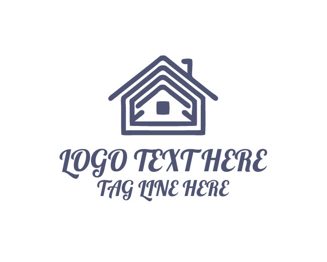 Abstract Roofing Build Mark Logo