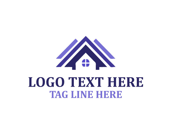  Abstract Roofing Angle Shape Logo