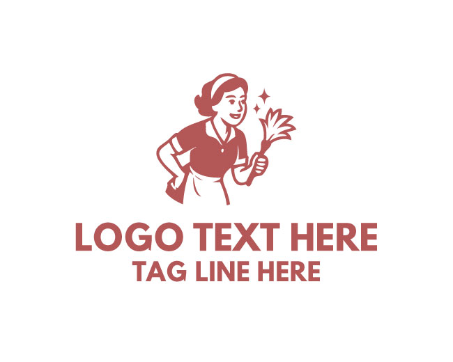 Cleaning Mascot Uniform Logo