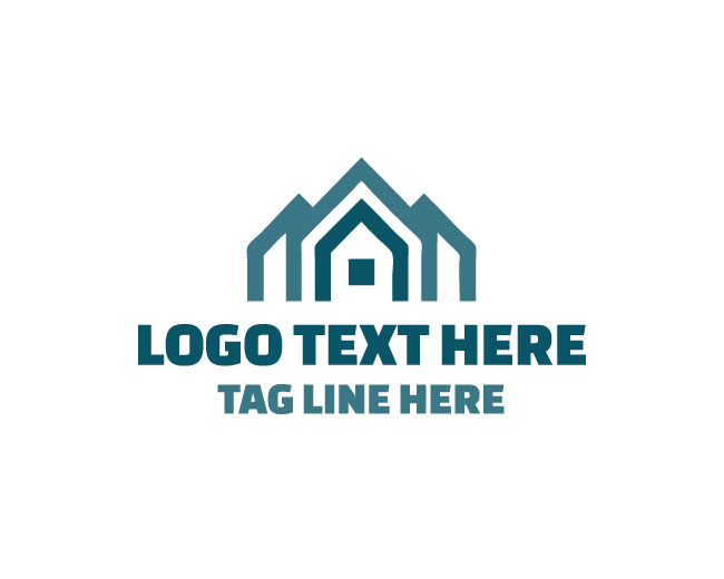  Abstract Roofing Build Shape Logo