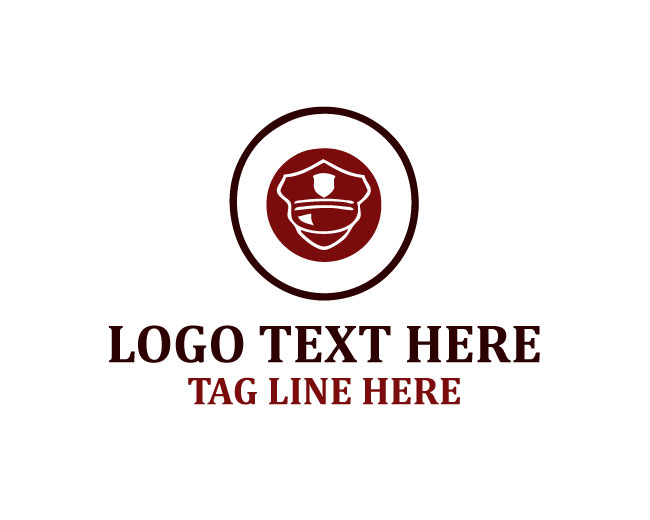 Minimal Police Badge Logo