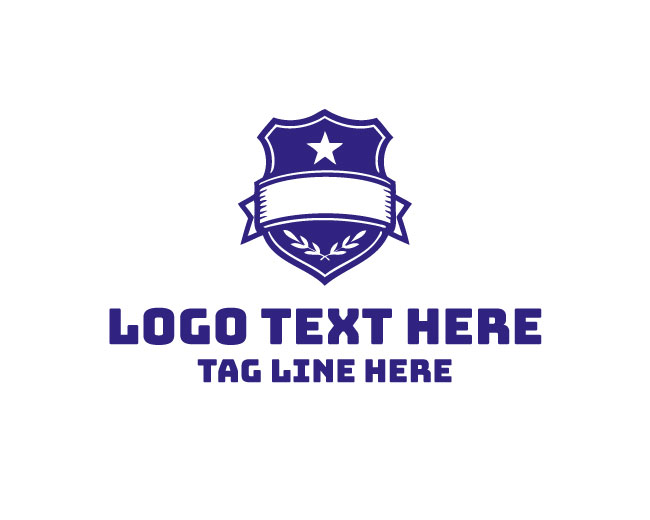Modern Star Police Badge Logo