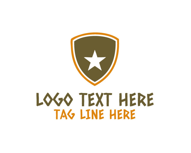 Minimal Star Police Badge Logo