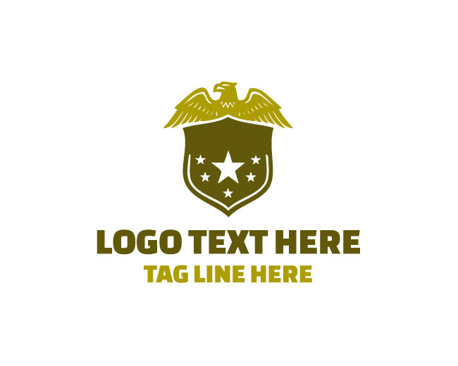 Detailed Star Police Badge Logo