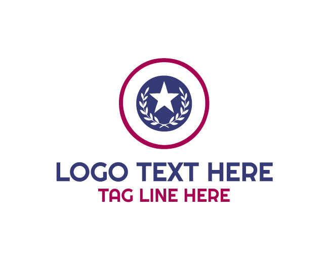 Clean Star Police Badge Logo