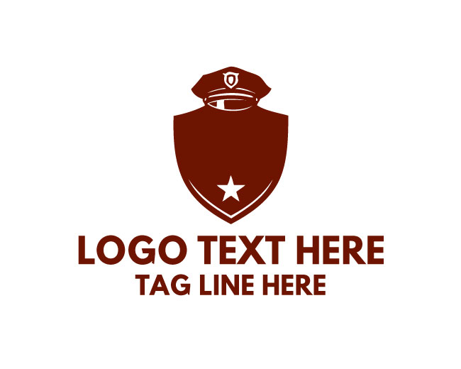 Minimal Police Officer Logo