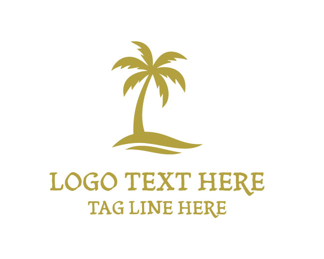 Palm Tree Silhouette Logo