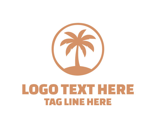 Modern Palm Tree Logo