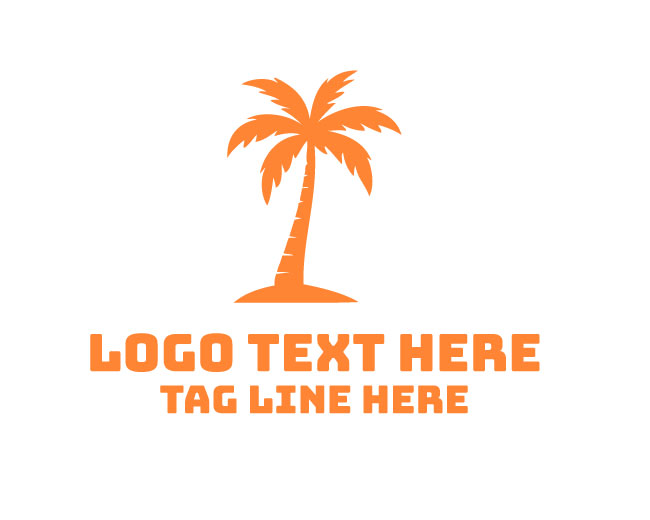 Minimal Palm Tree Logo