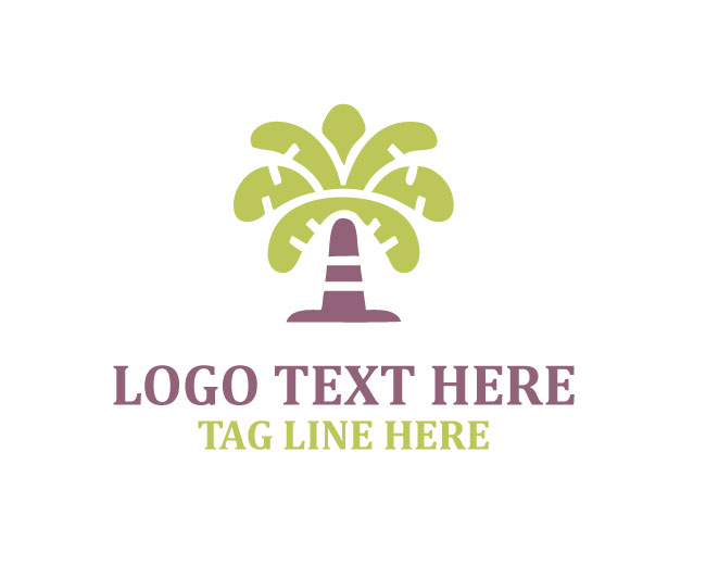 Small Simple Palm Tree Logo