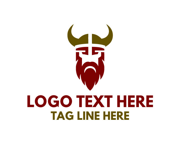 Viking War Helmet Logo