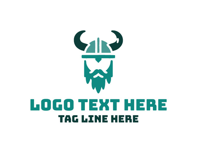  Viking Horn Helmet Logo
