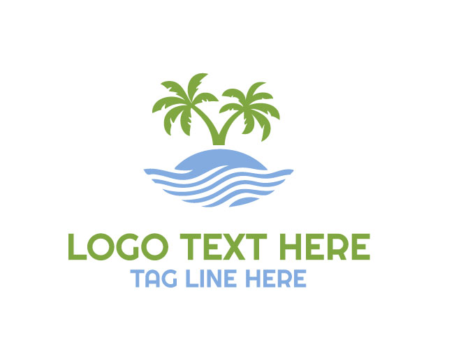 Double Palm Tree Logo