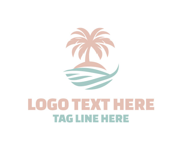 Palm Tree Sand Logo