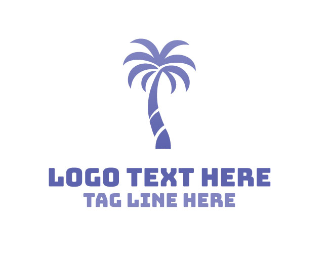 Eco Palm Tree Logo