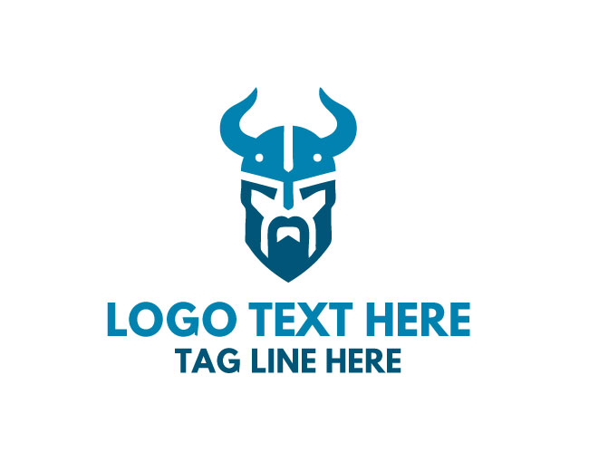 Viking Warrior Mask Logo