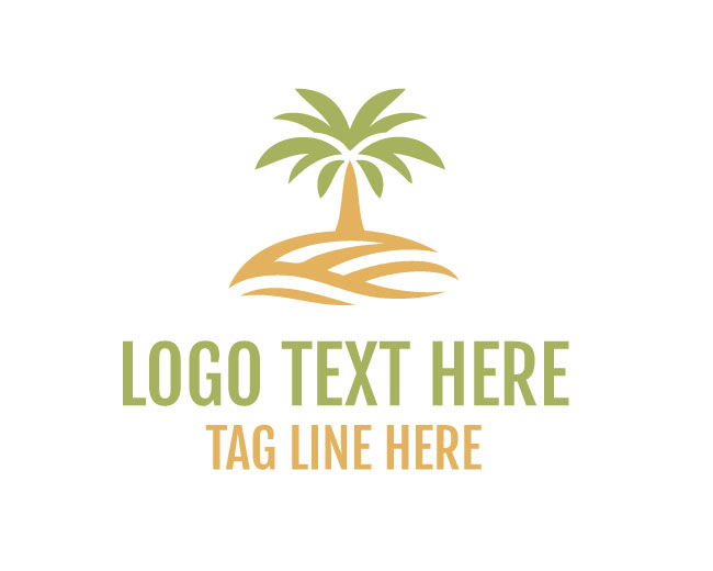 Palm Tree Arch Logo
