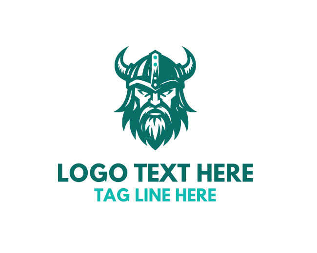 Viking Warrior Crest Logo