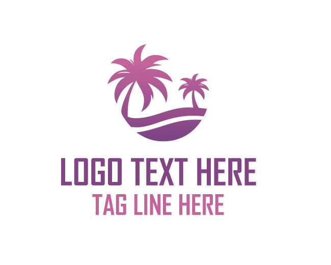 Palm Tree Frame Logo