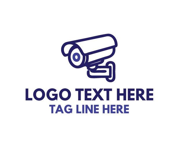 Minimal Surveillance Camera Logo