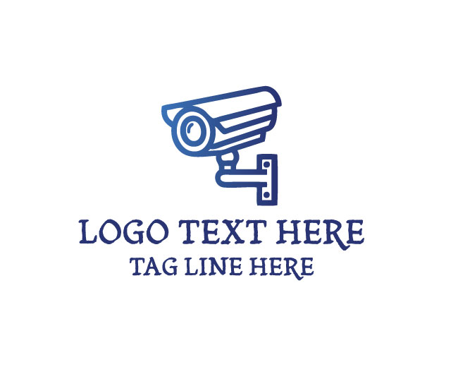 Modern Surveillance Camera Logo