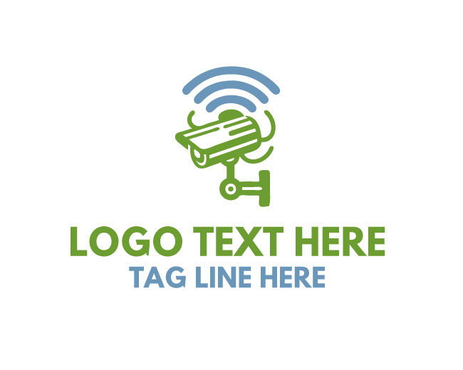 Flat Surveillance Camera Logo