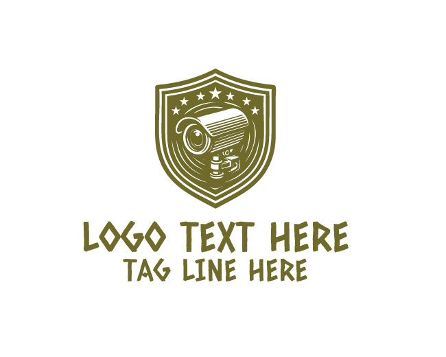 Zoom Lens Surveillance Camera Logo
