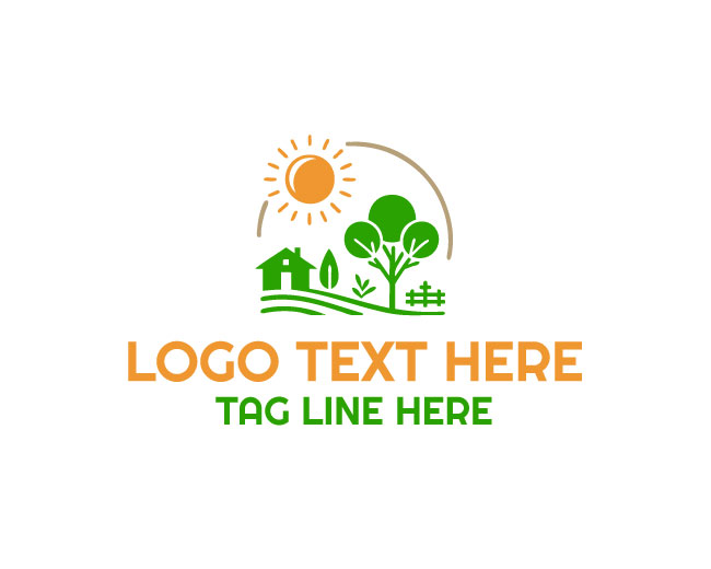 Backyard House Tree Logo