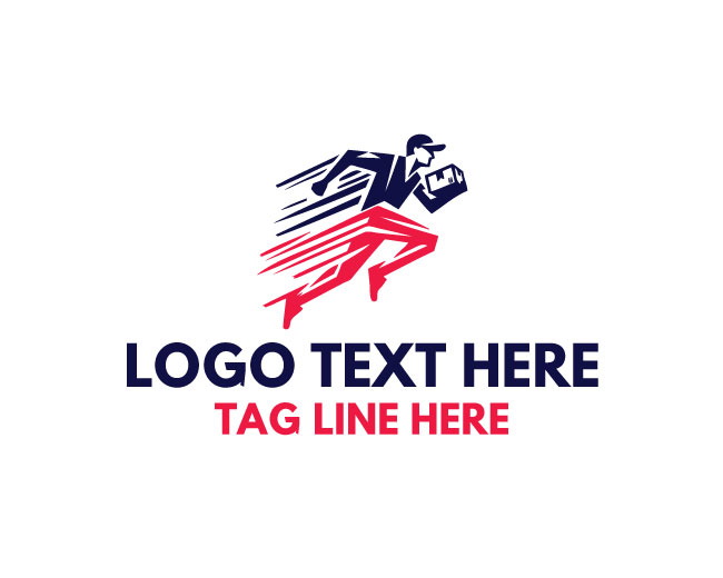 Courier Speed Lines Logo