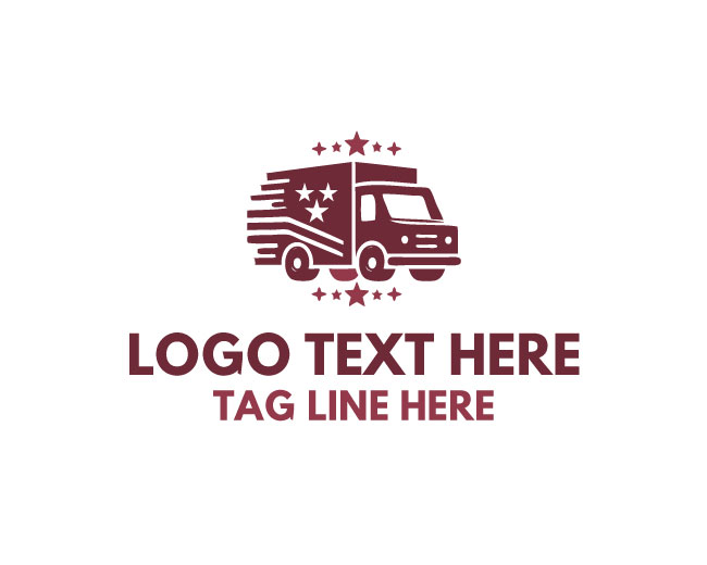 Car Courier Silhouette Logo