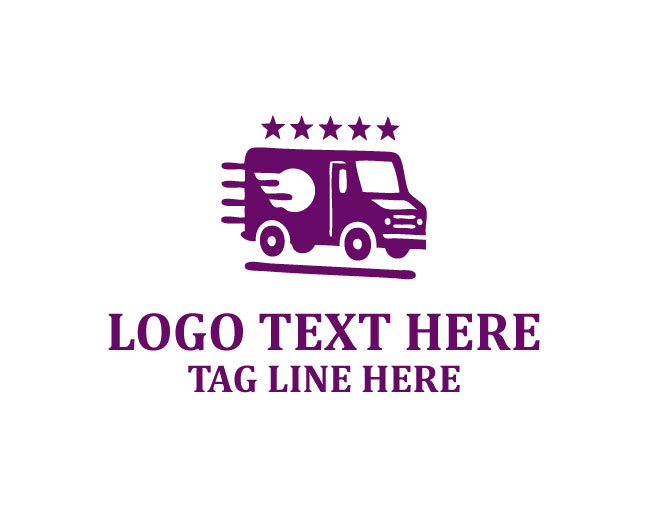 Courier Car Delivery Logo