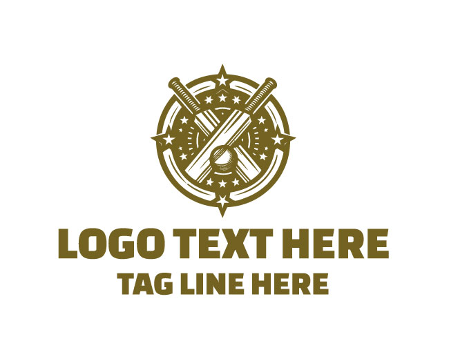 Cricket Bat Shield Logo