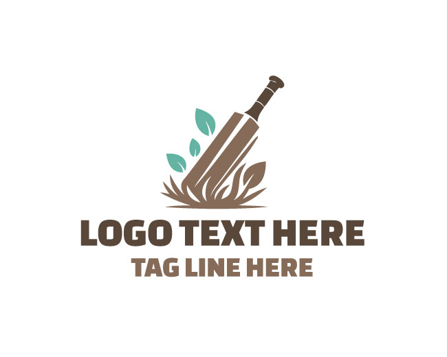 Cricket Bat Swing Logo