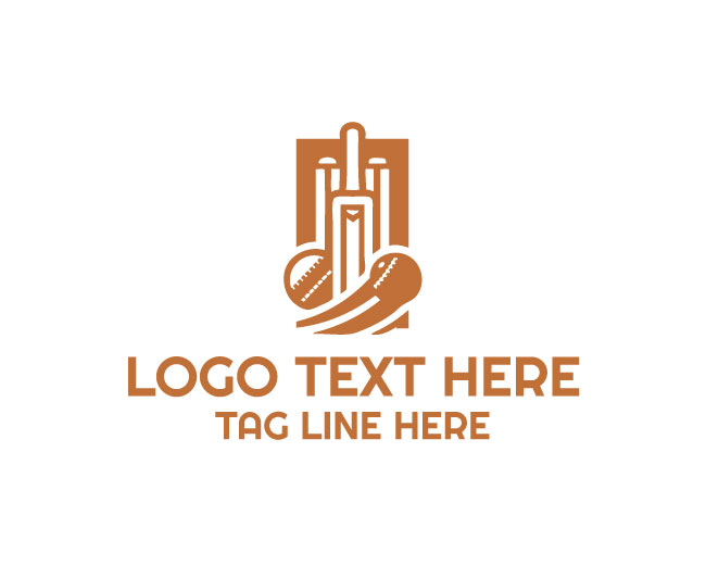 Slim Flat Cricket Bat Logo